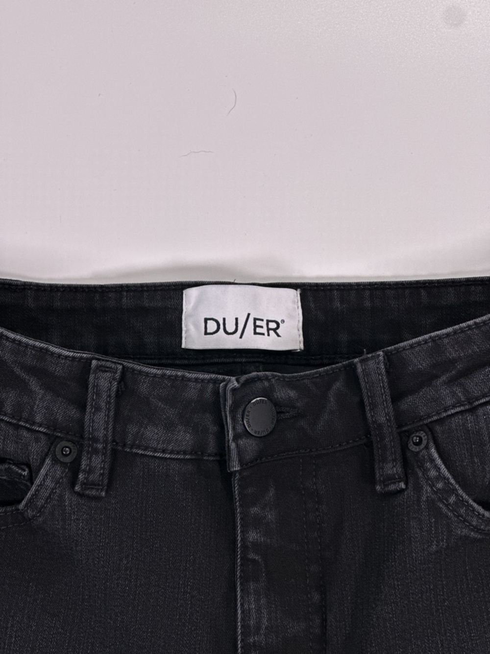 DU/ER Performance Denim High Rise Skinny Black Tencel Jean 29x31 - Picture 7 of 15